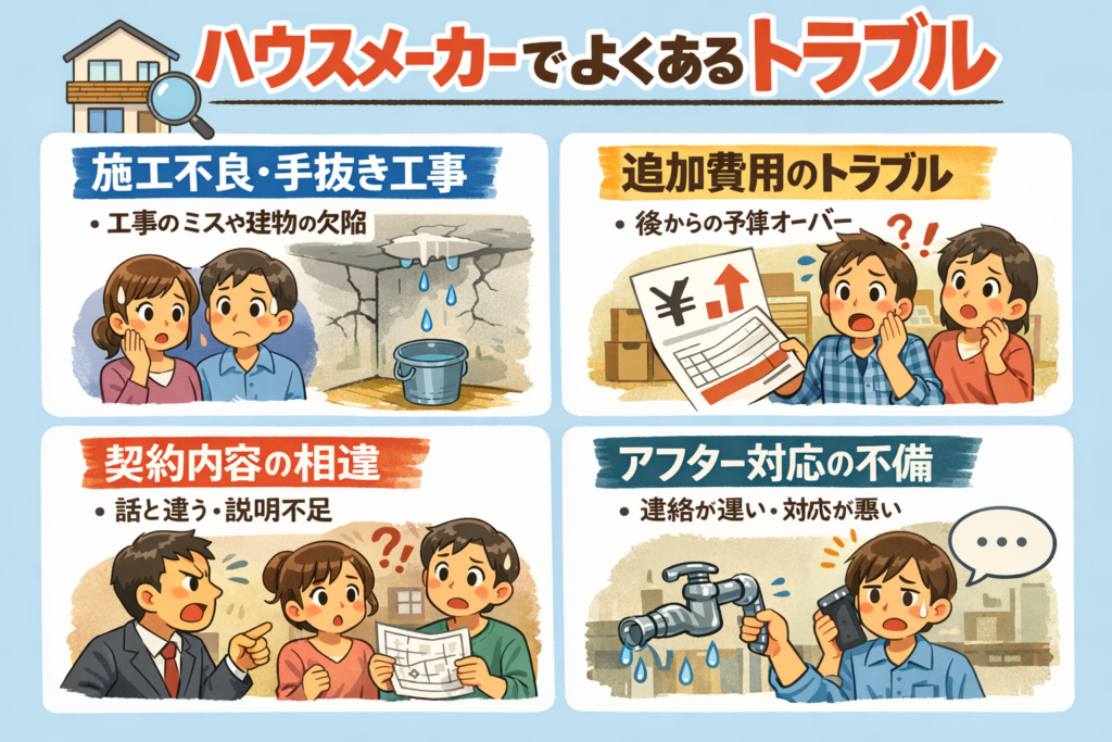 ハウスメーカーでよくあるトラブルとは_ - ナルウェーブ